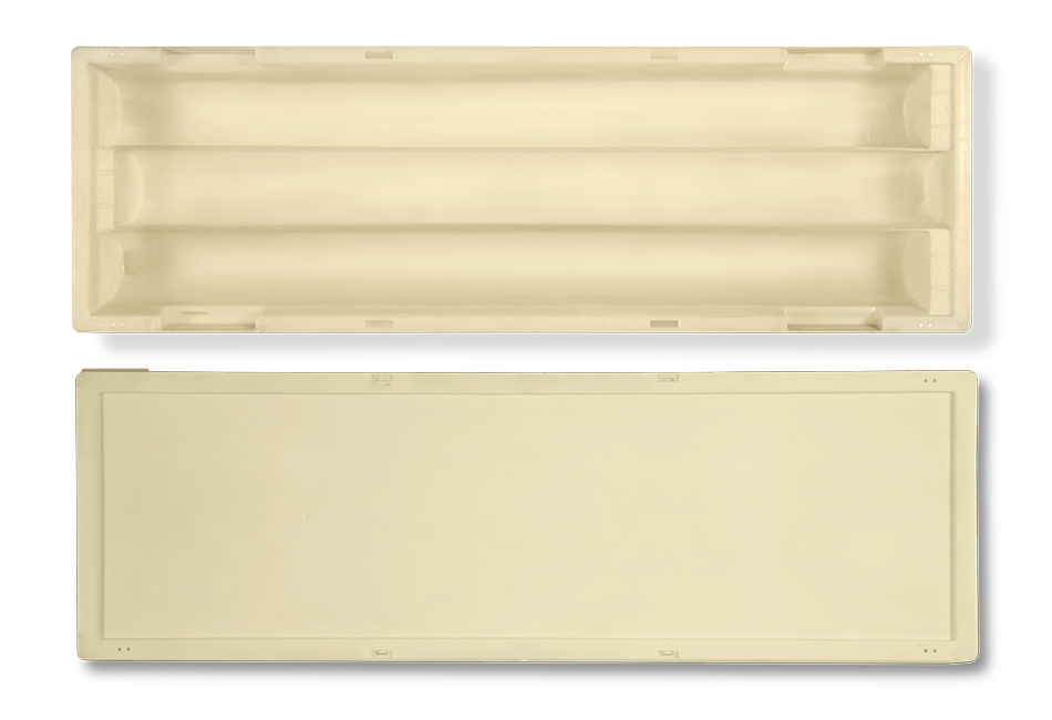 Caja de Plástico para Muestras de Perforaciones de 3 Compartimentos - PQ Size