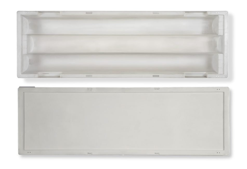 Caja de Plástico para Muestras de Perforaciones de 3 Compartimentos - PQ Size