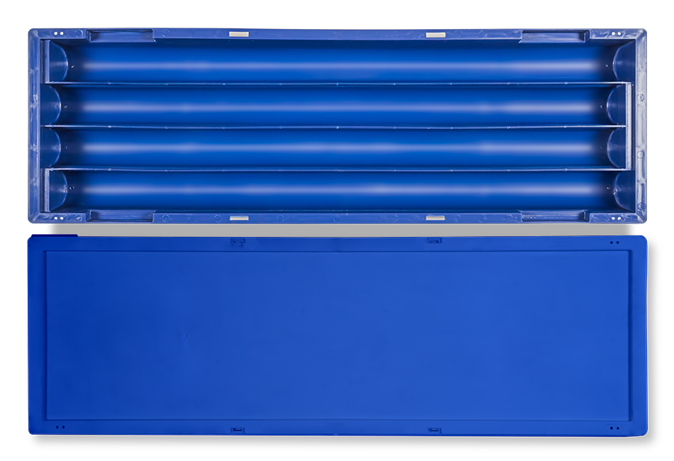 Caja de Plástico para Muestras de Perforaciones de 4 Compartimentos - HQ Size